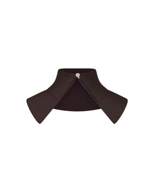Rabanne Black Dark Knit Collar