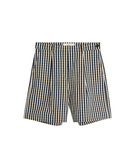 SKALL Gray Nino Cotton-Linen Shorts