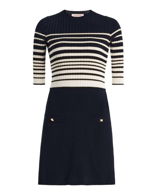 Valentino Garavani Black Knit Mini Dress