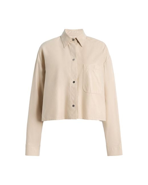 Twp Natural Little Big Joe Leather Shirt