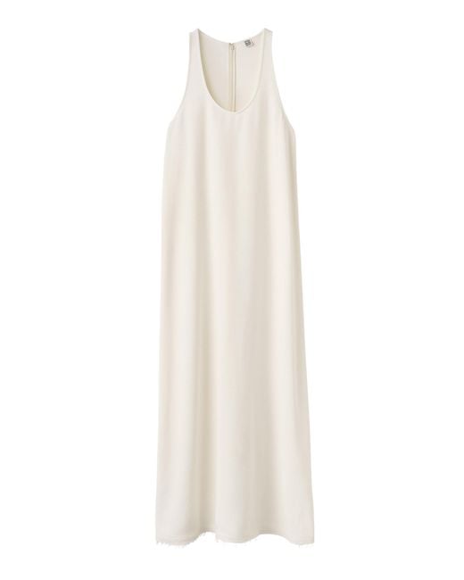 Totême White Sablé Maxi Dress