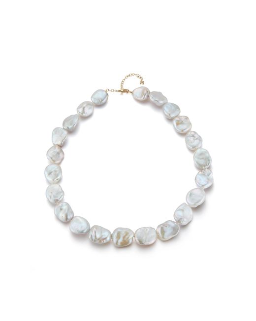 Mateo White 14K Baroque Pearl Bracelet