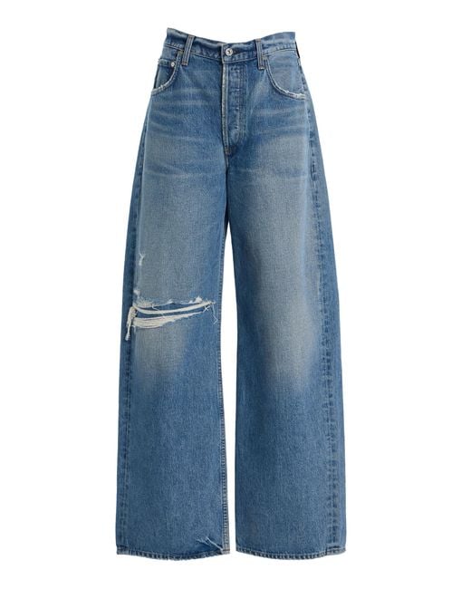 Citizens of Humanity Blue Ayla Rigid High-Rise Baggy Jeans