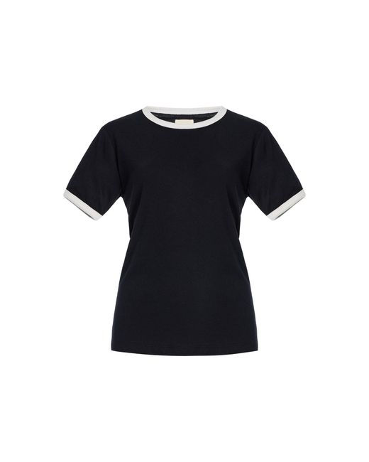 FM 669 Black Star Ringer Cotton T-Shirt