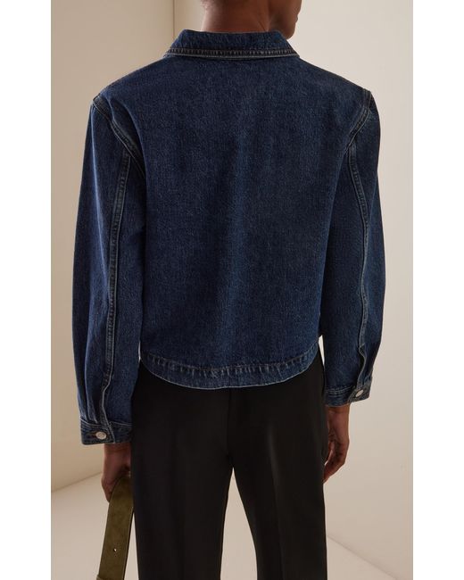 FRAME Blue The Patch Pocket Denim Jacket