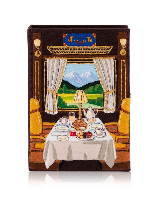 Olympia Le-Tan Multicolor First Class Breakfast Clutch