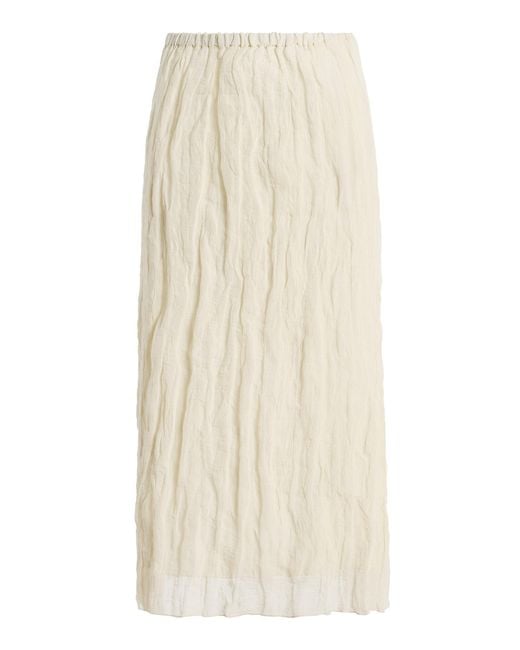 Rohe Natural Textured Cotton-Blend Maxi Skirt