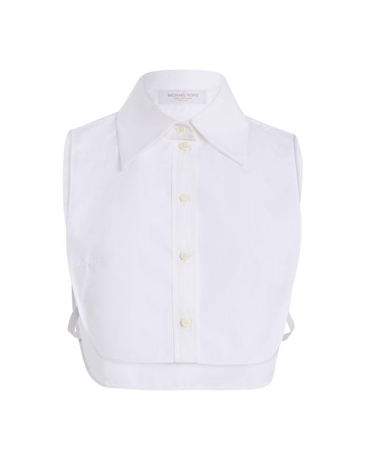 Michael Kors White Dickey Cotton Top
