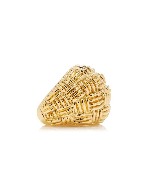 Paola Sighinolfi Metallic Ilsa 18K-Plated Ring