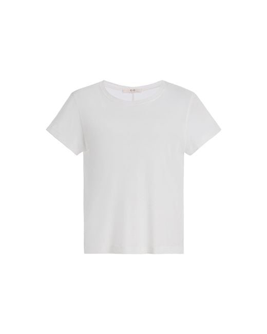 Co. White Tton-Jersey T-Shirt