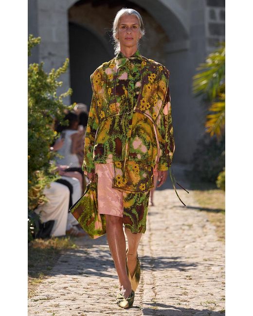 ALÉMAIS Multicolor Patricio Printed Satin Shirt