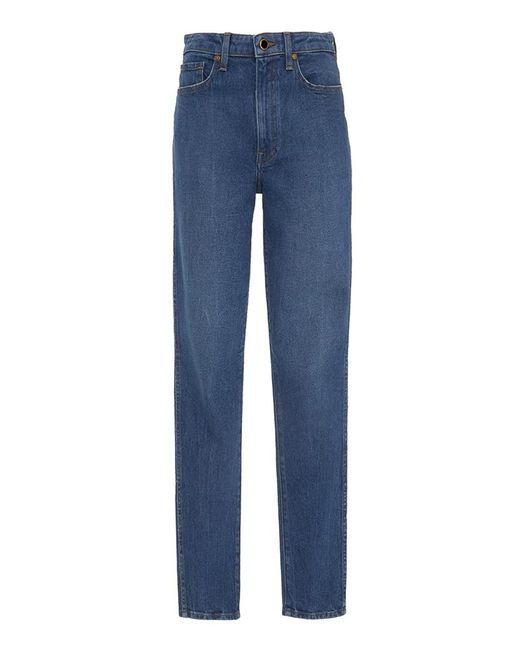 Khaite Blue Vanessa High-rise Skinny Jeans