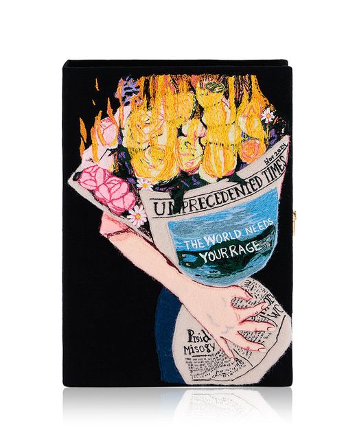 Olympia Le-Tan Black Rage Clutch