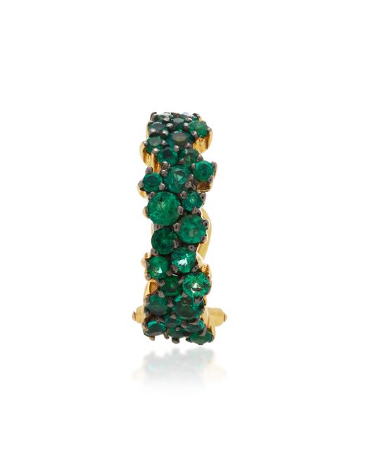 Ana Khouri Green Mirian Single Emerald Ear Cuff