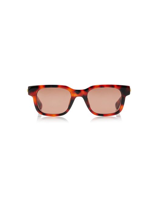 Bottega Veneta Pink Square-Frame Acetate Sunglasses