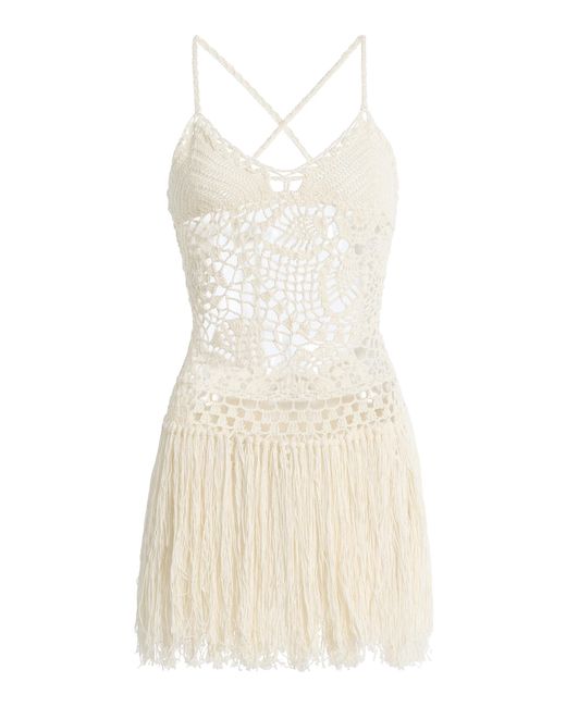Akoia Swim Natural Akoia Crochet Cotton Mini Dress