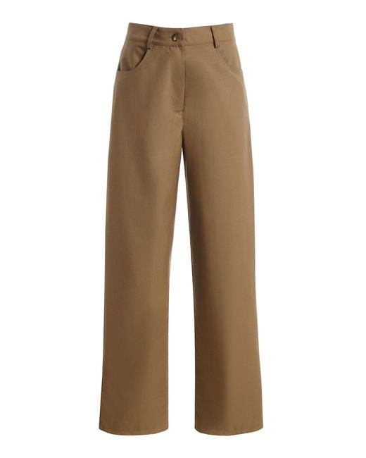 Sloan Natural Exclusive Wool Straight-Leg Jeans