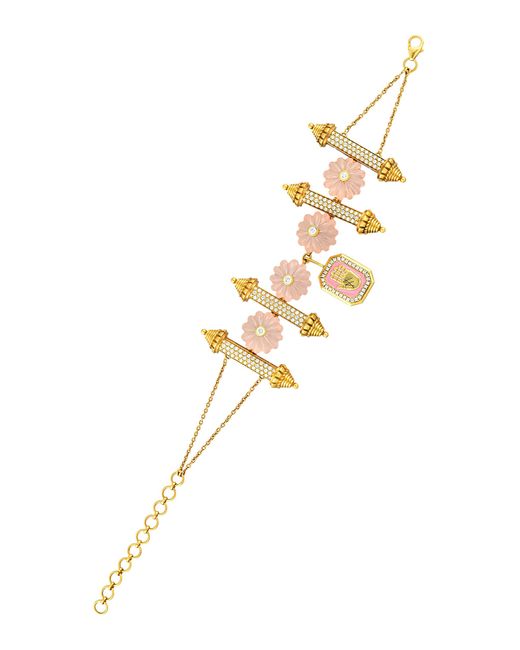 Amrapali Pink 18K Palm Theory Bracelet