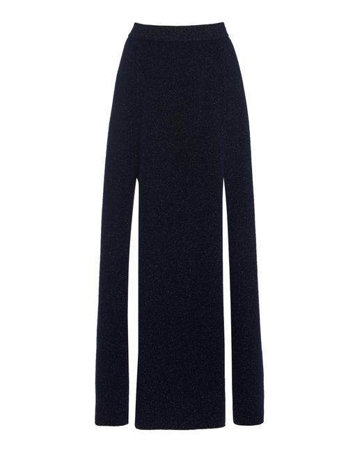 Lisa Yang Blue Rena Cashmere Maxi Skirt