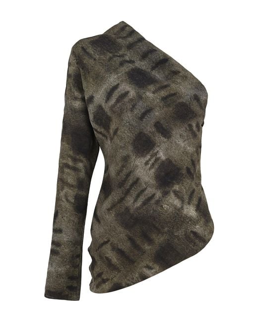 Cortana Gray Kalon Silk Top