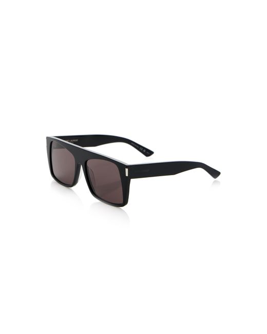 Saint Laurent Black Square-frame Acetate Sunglasses