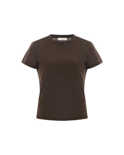 FRAME Brown The Baby Tee