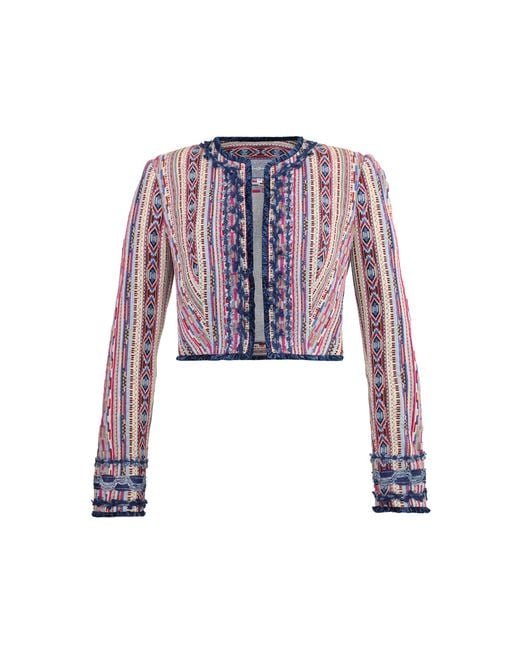 Lena Hoschek Red Berber Cotton-Blend Jacket