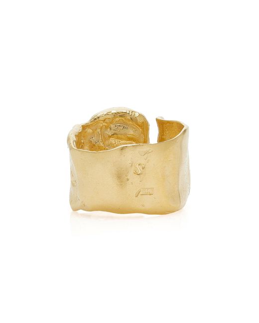 SIMUERO Metallic Uva 18k Gold-plated Ring