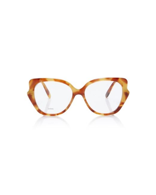 Loewe Natural Oversized Cat-Eye Acetate Glasses