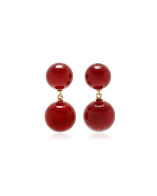 LIE STUDIO Red The Hannah Carnelian Earrings