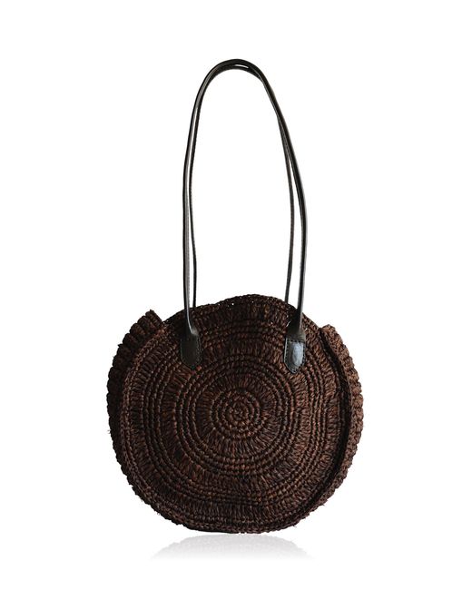 Bembien Black Elysia Raffia Bag