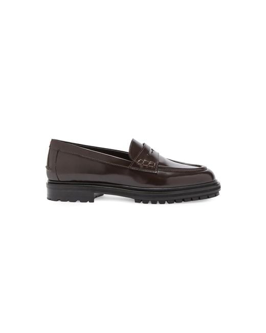 Aeyde Black Leon Leather Loafers