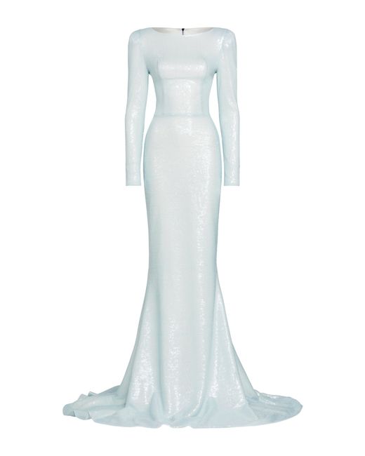 Maticevski White Designate Sequined Gown