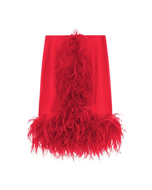 16Arlington Red Flora Midi Skirt