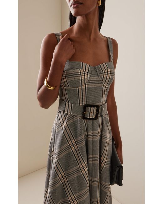 Cara Cara Gray Calypso Cotton-Blend Midi Dress