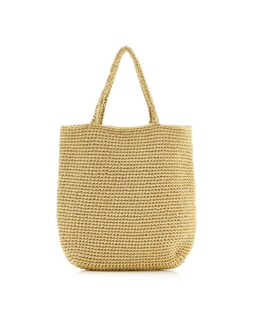 The Row Yellow Mini Cecily Braided Tote Bag