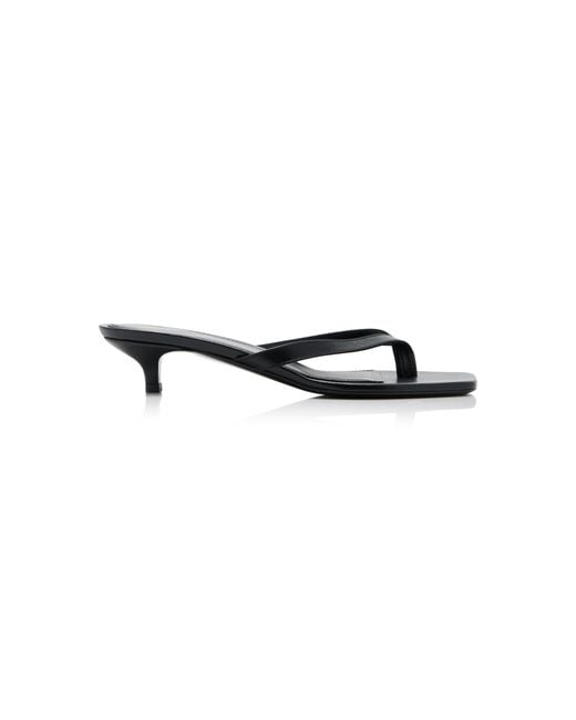 Totême Black The Flip-Flop Heels