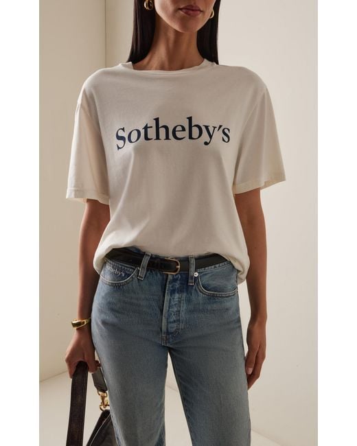 FRAME White X Sotheby's Classic Cotton T-Shirt