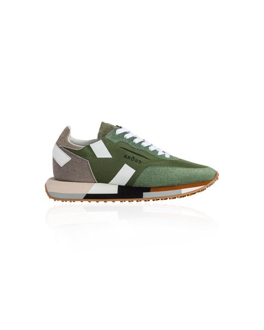 GHOUD VENICE Green Rush Starlight Mesh & Glitter Sneakers