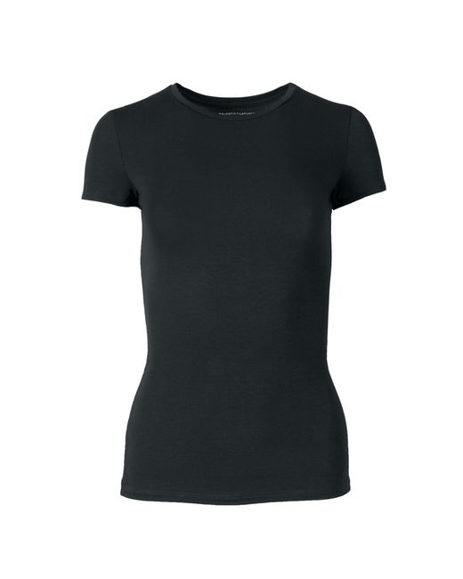 Majestic Filatures Black Soft Touch Jersey T-Shirt