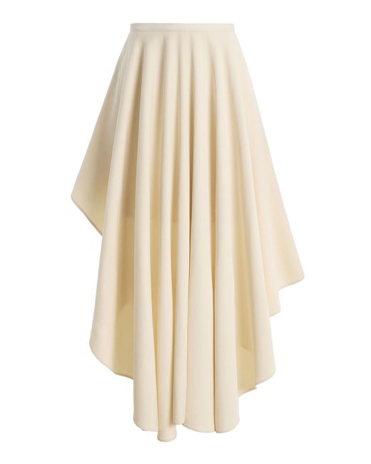 DIOTIMA White Glissant Viscose Cotton Maxi Skirt