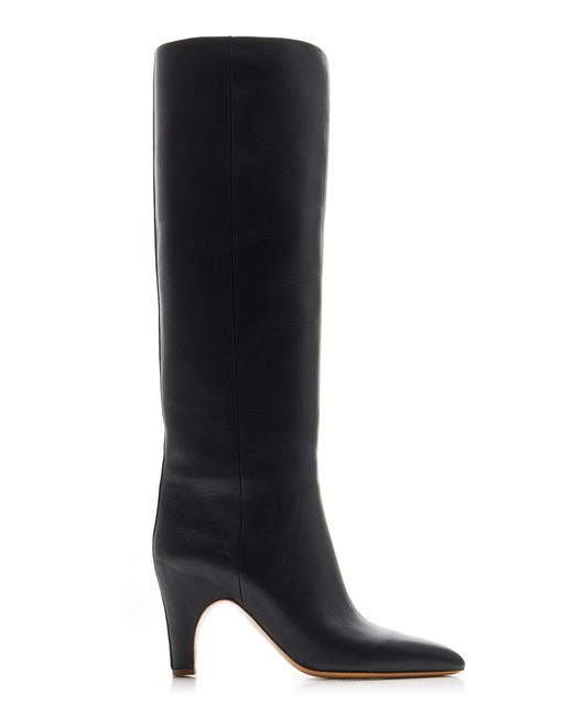 Gabriela Hearst Black Luther Leather Knee Boots