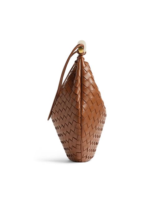 Bottega Veneta Brown Medium Sardine Intrecciato Leather Bag