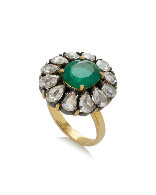 Amrapali Green One-of-a-kind Rajasthan Emerald, Diamond Ring