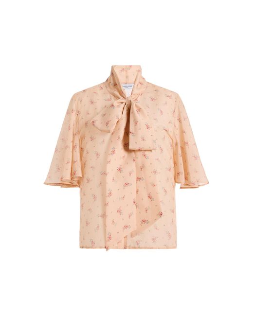Franchise Pink Alessa Cotton-Silk Blouse