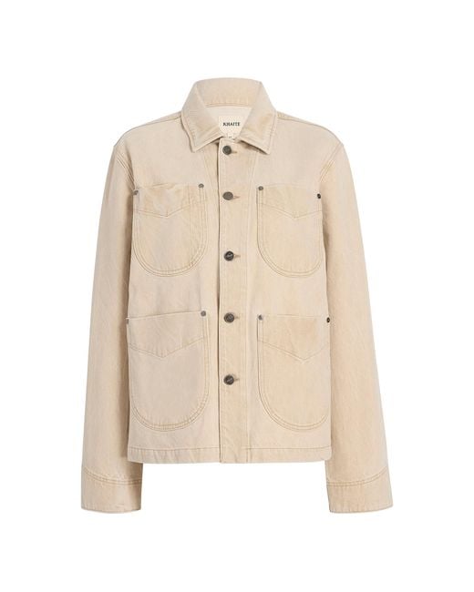 Khaite Natural Wyatt Dyed Cotton Denim Jacket