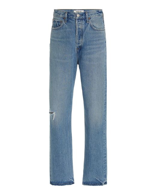 Agolde Denim 90's Pinch Rigid High-rise Straight-leg Jeans in Light ...