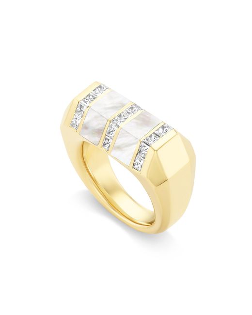 Gemella Jewels Metallic Stella Bar 18K Ring