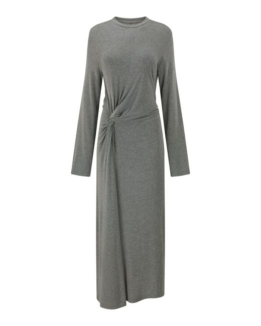 Harris Tapper Gray Teller T-Shirting Maxi Dress