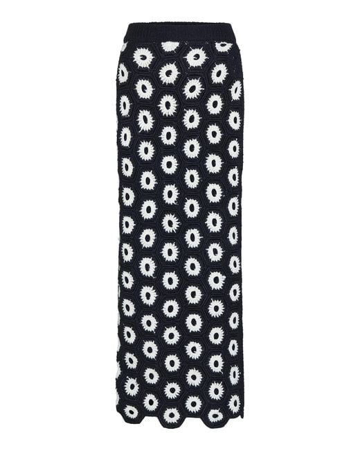 Heirlome White Miel Silk Maxi Skirt